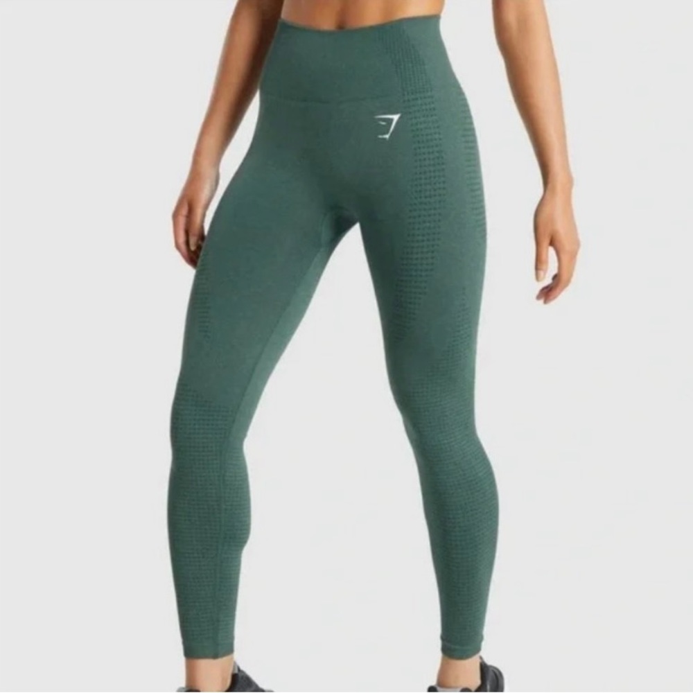 GYMSHARK Vital Seamless 2.0 Green Leggings